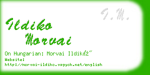 ildiko morvai business card